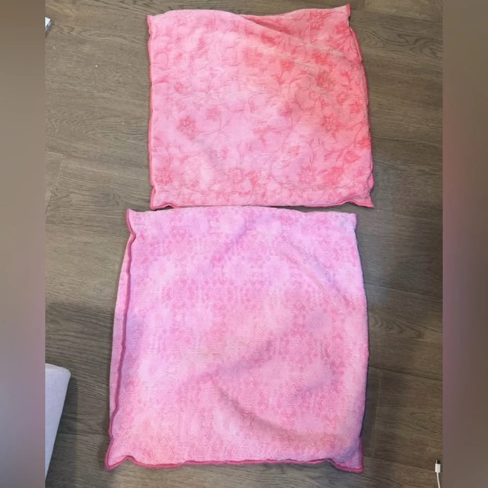 Pink Magaschoni Home Embroidered Pillow Covers